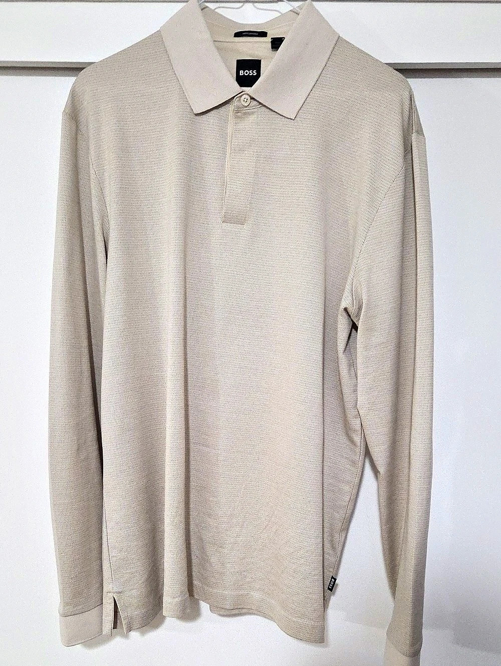 BOSS Mercerised Polo in Beige Like New